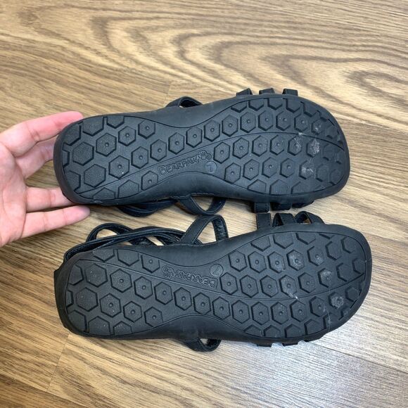 BEARPAW Women's Ronda Size 7 Cage Black II Sandals Synthetic Zip - Picture 7 of 9